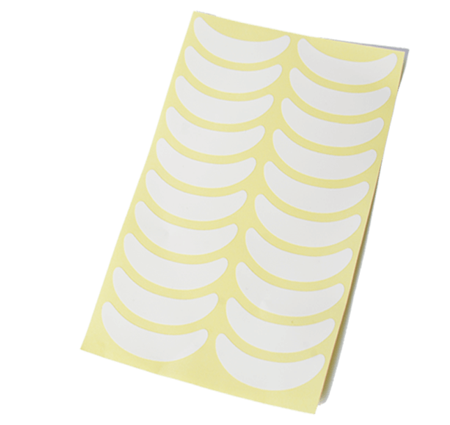 Виниловые наклейки для наращивания ресниц (1 лист - 10 пар).